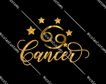 Cancer Star Sign Zodiac SVG / PNG Cut File