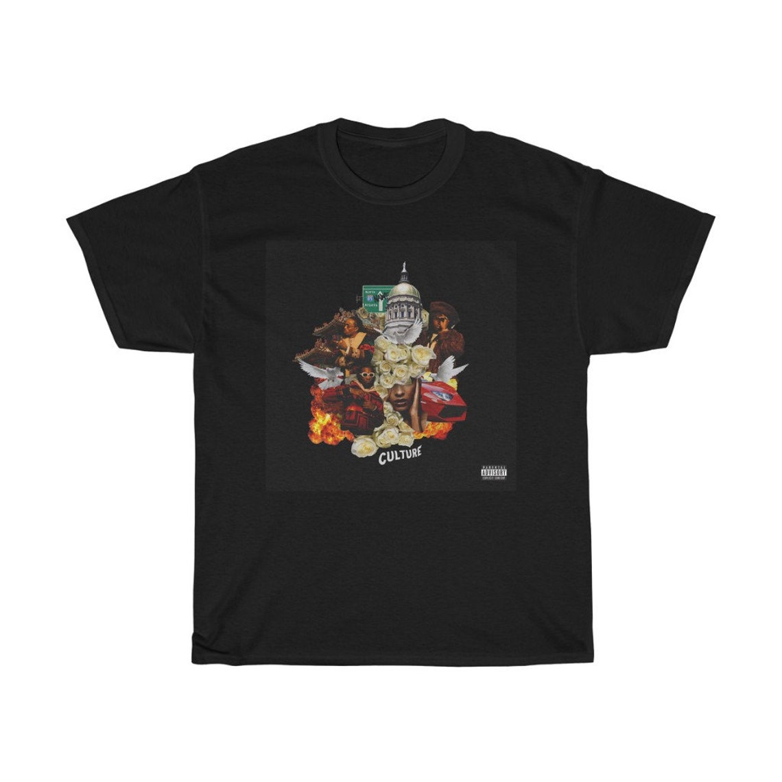 Migos Culture Rapper TShirt Unisex Heavy Cotton Tee Etsy