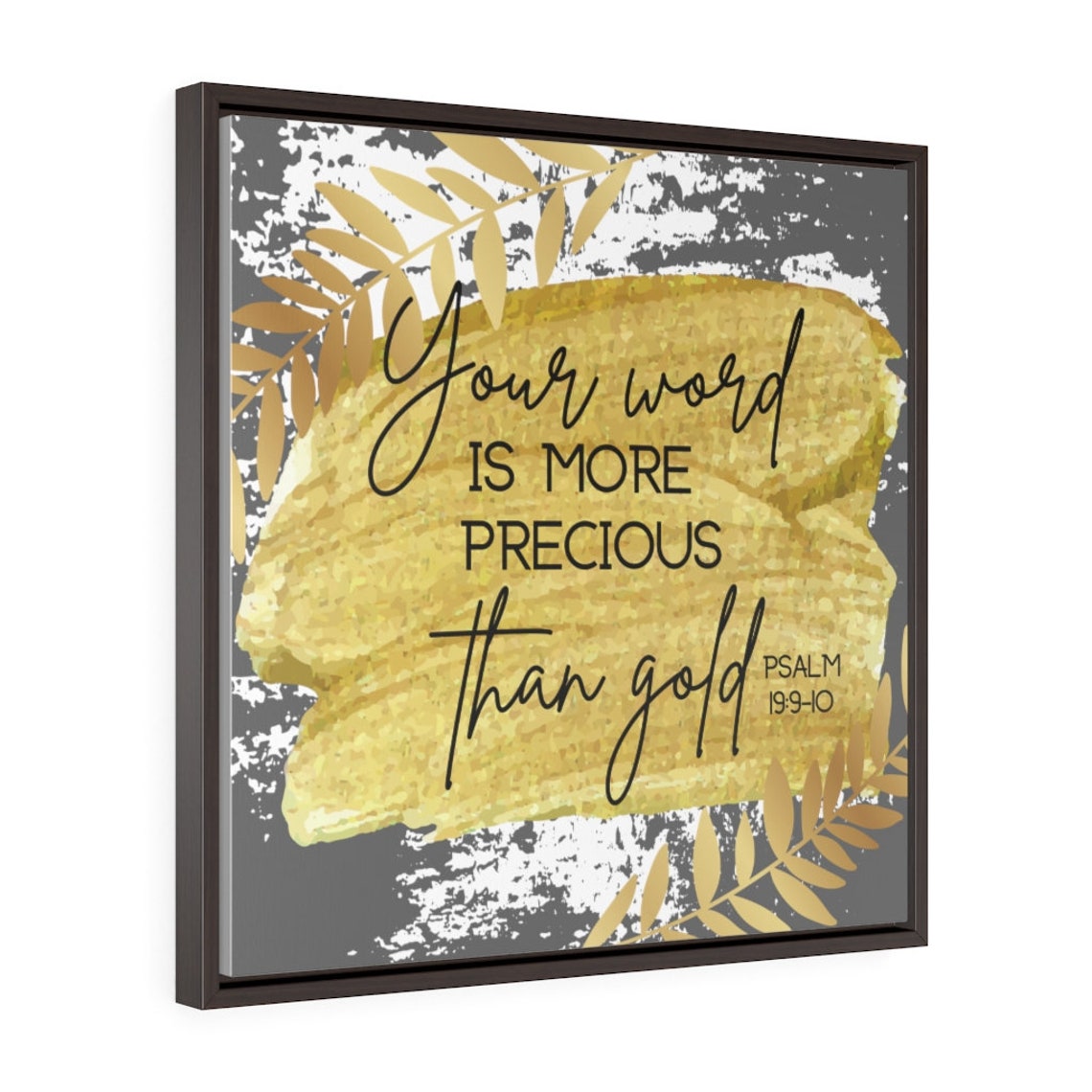 Scripture Verse Canvas Framed Scripture Art Bible Verse Wall Etsy