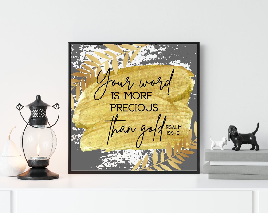 Scripture Verse Canvas Framed Scripture Art Bible Verse Wall Etsy