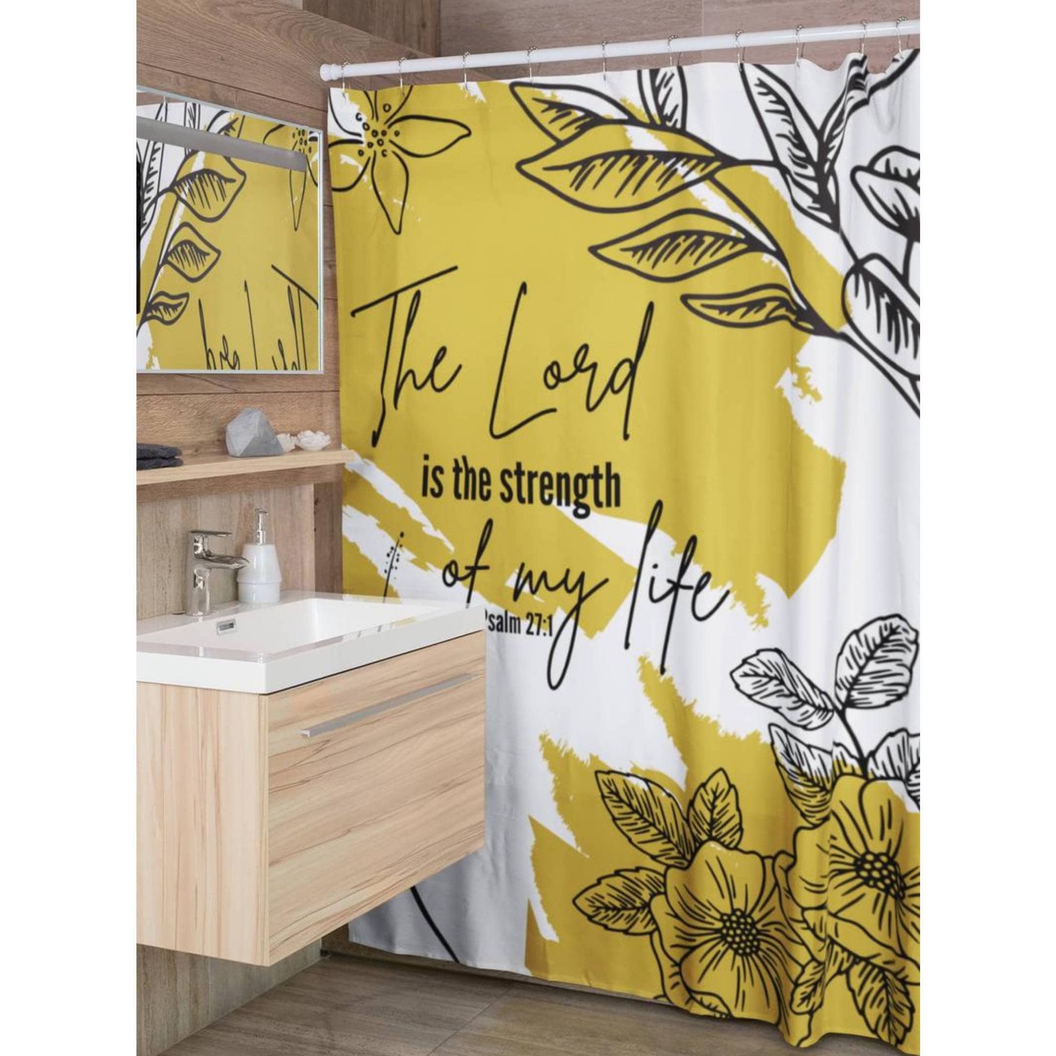 Scripture Verse Shower Curtain Bible Verse Shower Curtain Etsy