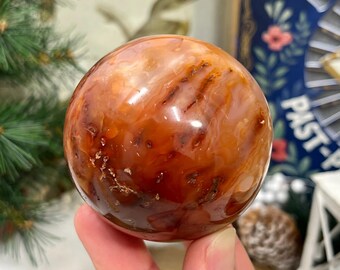 カーネリアン　スフィア Peachy Carnelian Sphere - High Grade (1.31lbs) - Etsy