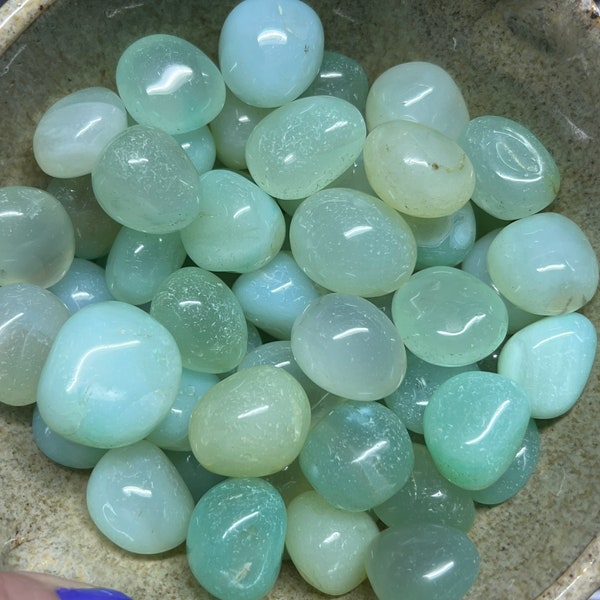 Seafoam Green Chalcedony Tumble | Crystal Tumble | Crystal Gridding | Pocket Crystals