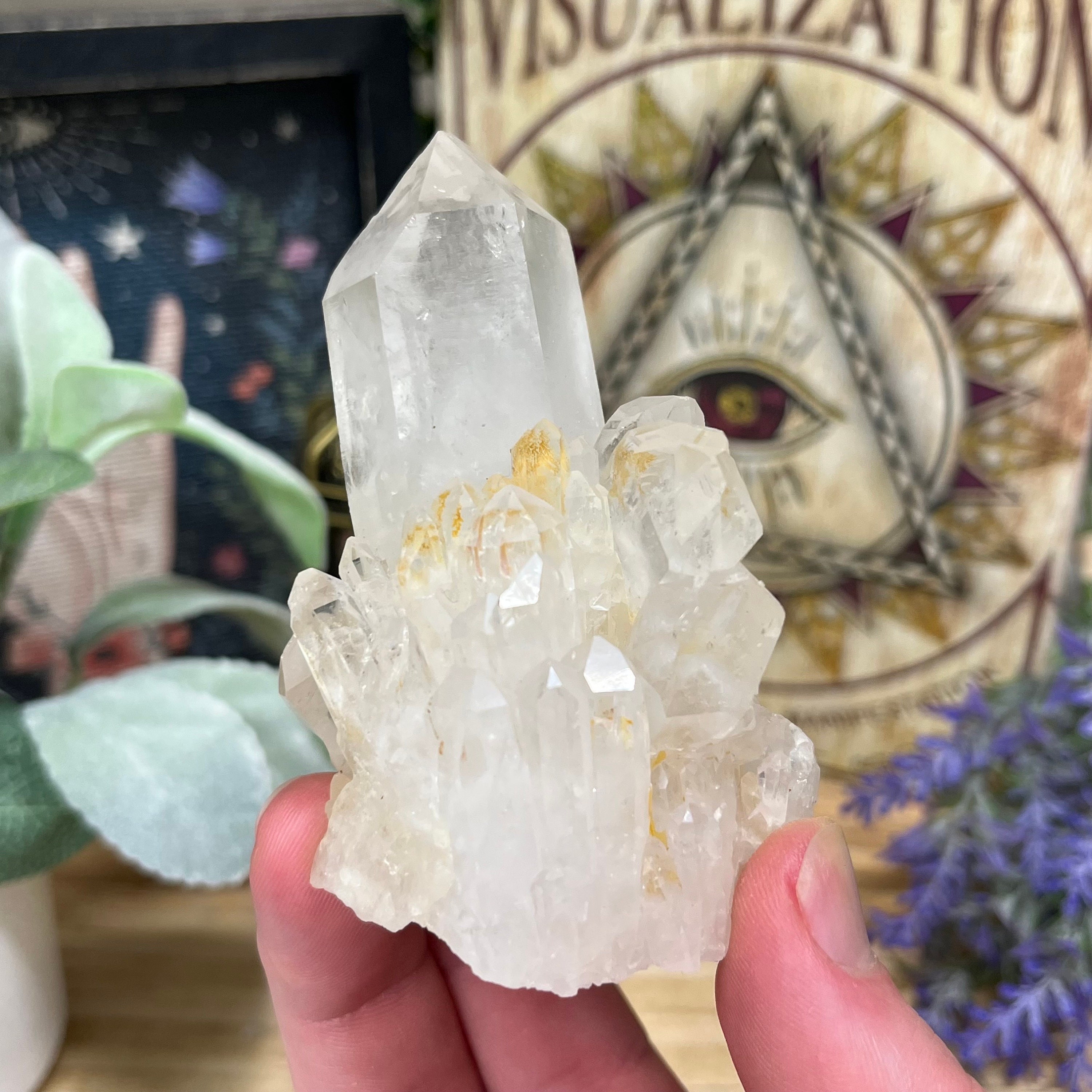 パイナップル クォーツ クラスター | ゴールデン ヒーラー クォーツ