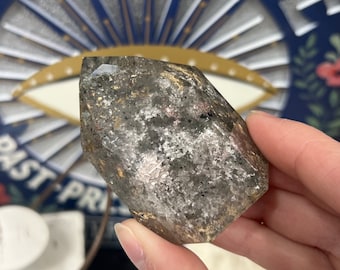 Translucent Colorful Garden Quartz Tower | Lodolite Included Quartz