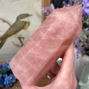 Large Rose Quartz Tower | Dark Pink Rose Quartz