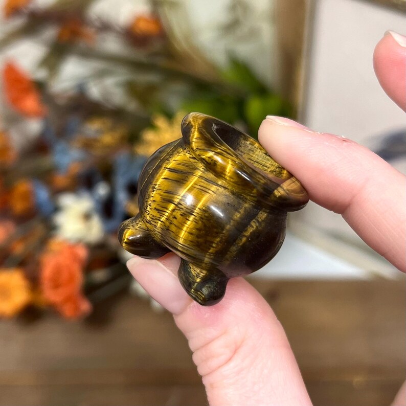 Crystal Cauldron Small Cauldron Halloween Crystals Crystal Sphere Stand