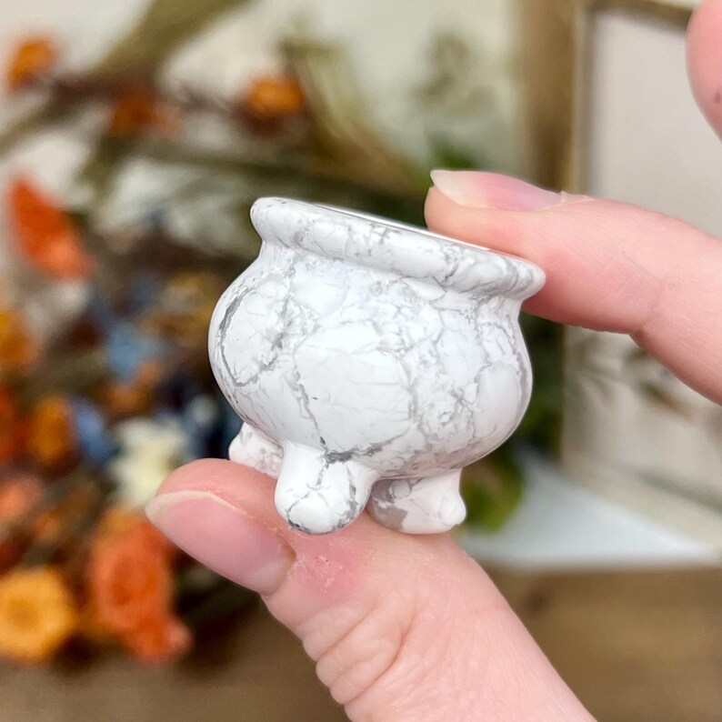 Crystal Cauldron Small Cauldron Halloween Crystals Crystal Sphere Stand