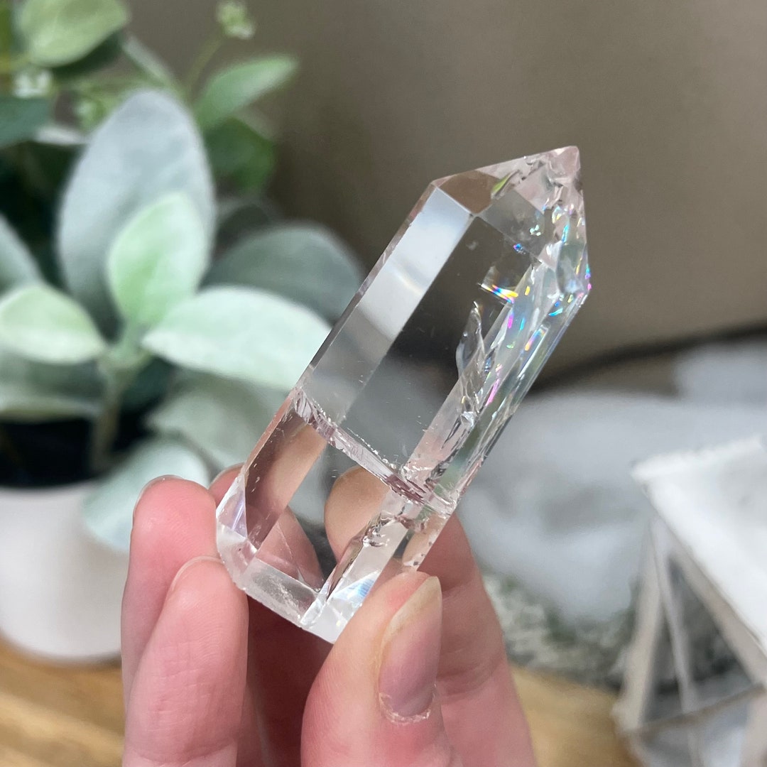 Rainbow Quartz Tower Quartz With Rainbows Clear Quartz Tower Etsy