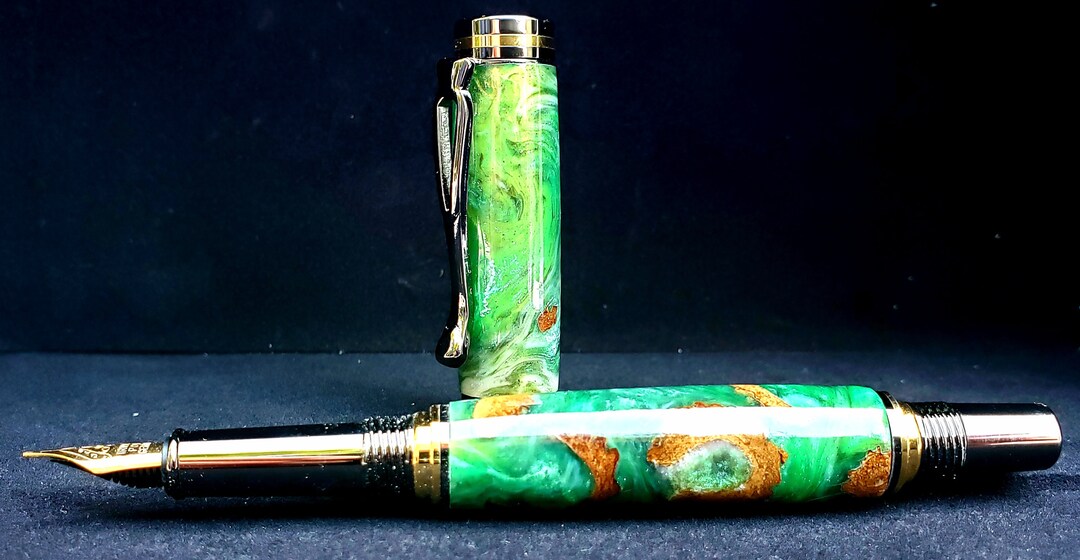 Kojent Fountain Pen Paired With a Acorn & Alumalite Hybrid Etsy