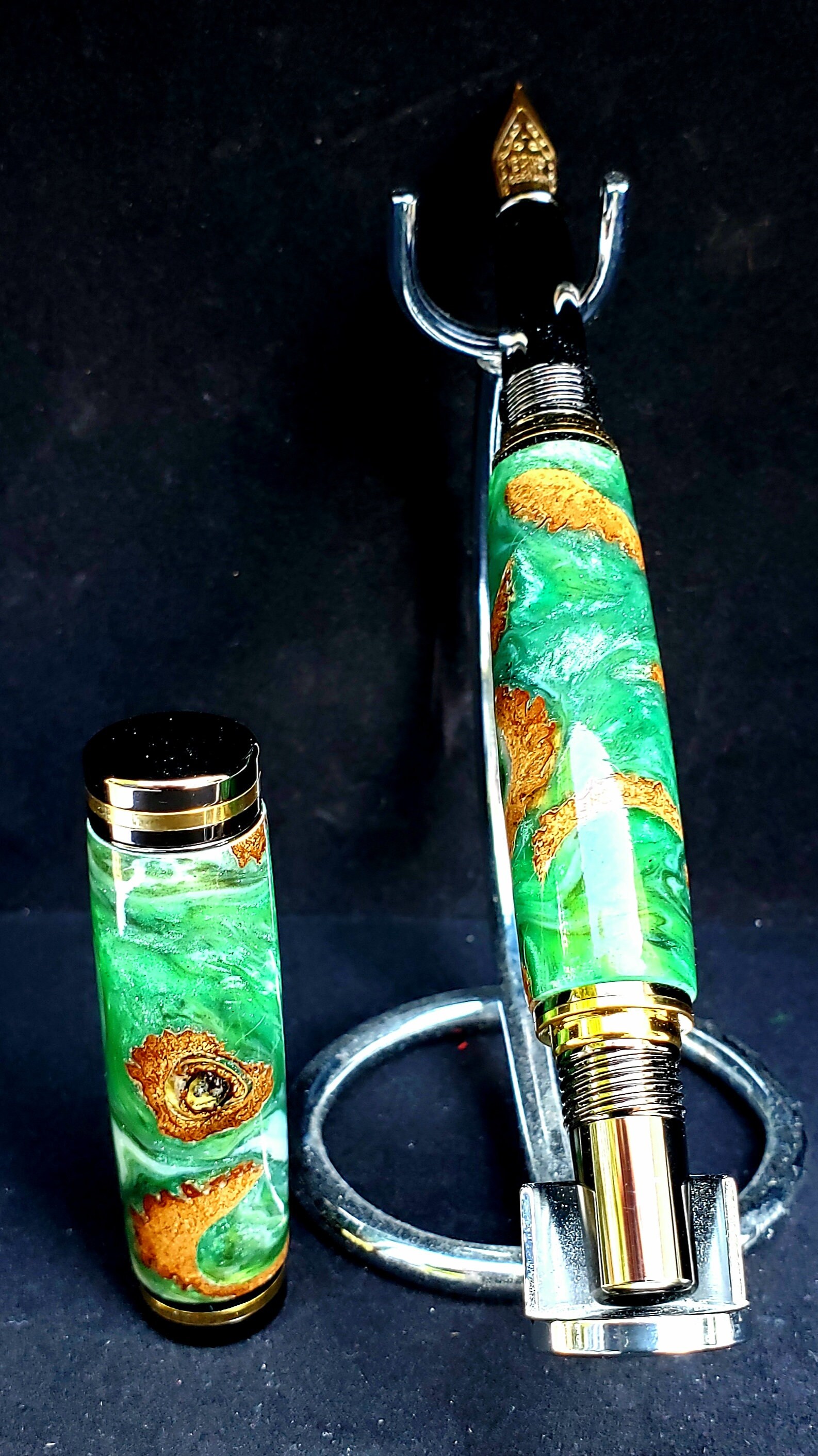 Kojent Fountain Pen Paired With a Acorn & Alumalite Hybrid Etsy