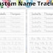 Custom Name Tracing Worksheet / Personalized Handwriting Practice ...