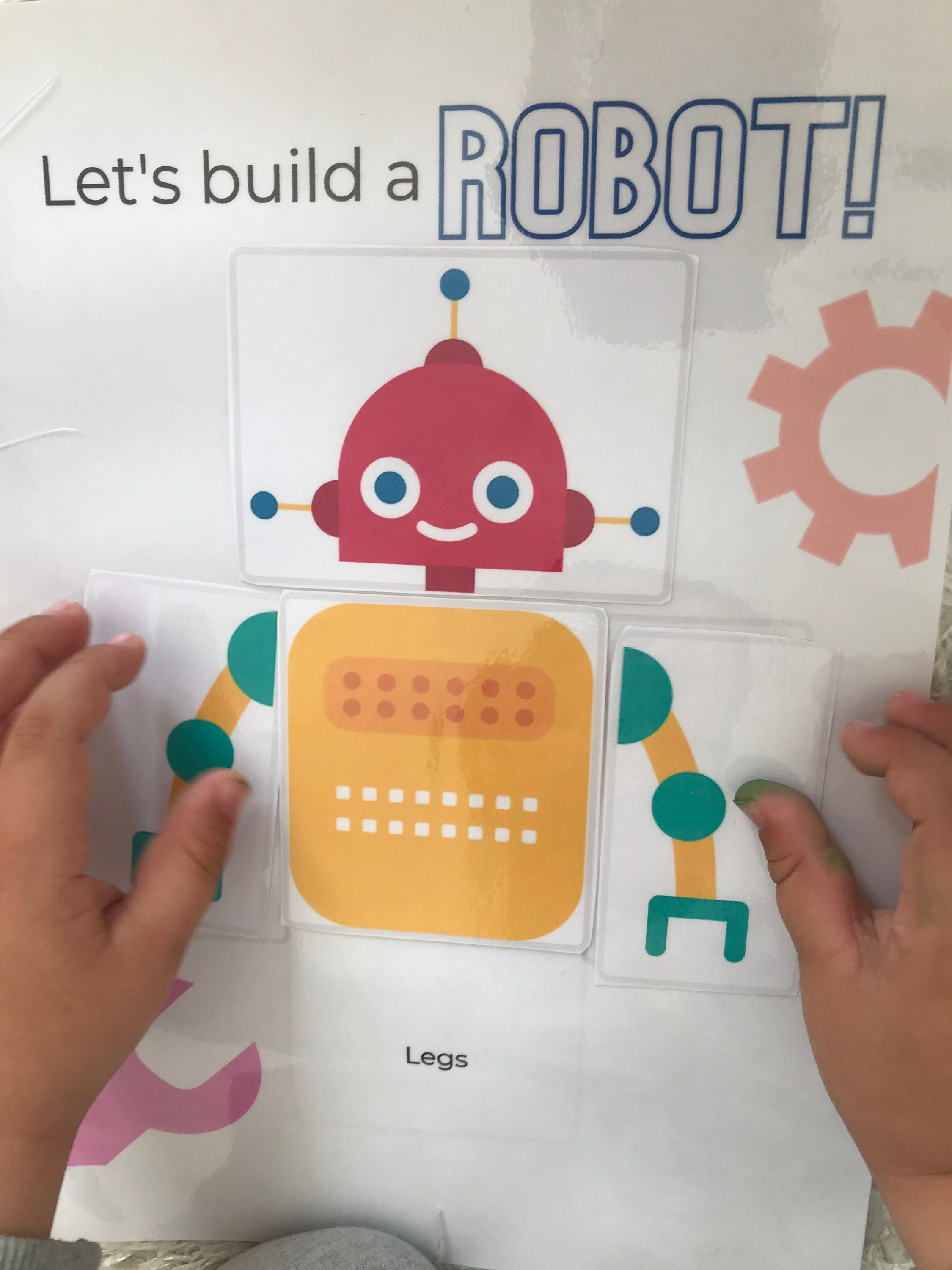 Mix and Match Robots Activity Pages for Toddler / Robots Activity ...