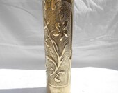 WW1 Trench Art Brass Vase Artillery Shell Casing