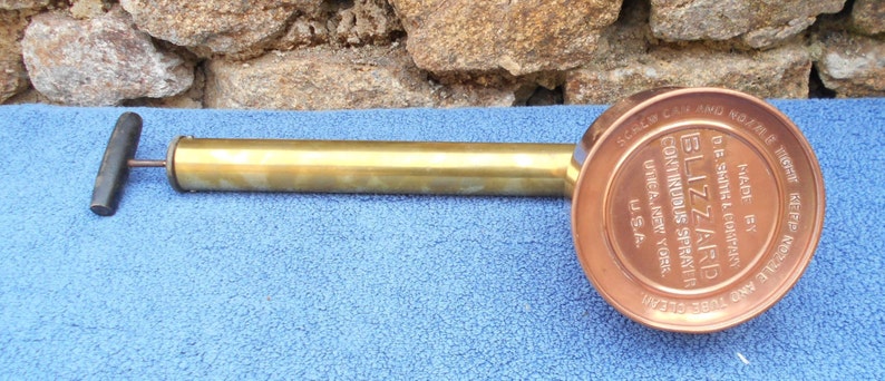 Vintage American Blizzard Copper Plant Sprayer