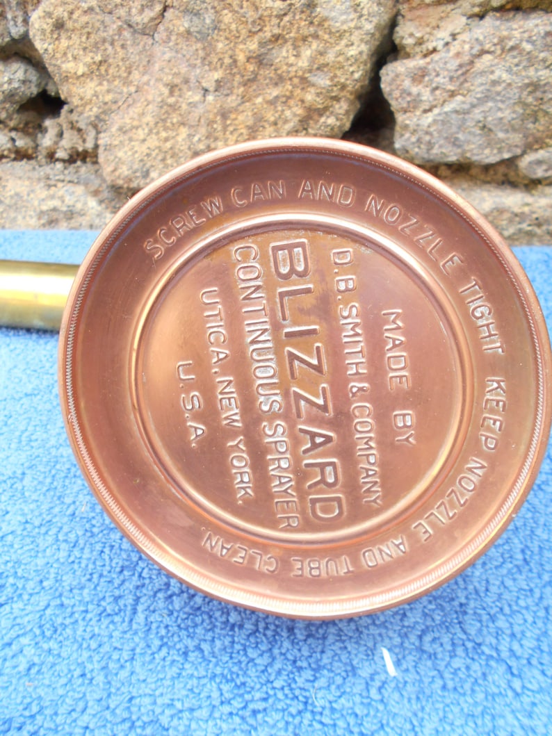 Vintage American Blizzard Copper Plant Sprayer