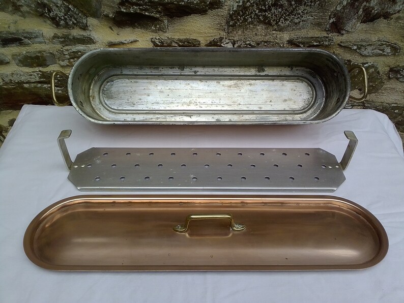 Copper Fish Kettle / Steamer / Poacher Vintage French Etsy