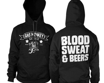 Gas Monkey Sudadera con capucha con licencia S-XXL de España