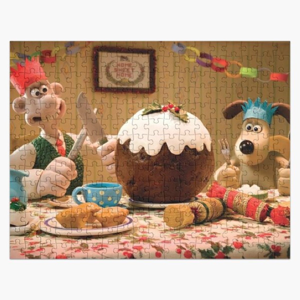Wallace and gromit christmas puzzle Personalized Jigsaw Etsy