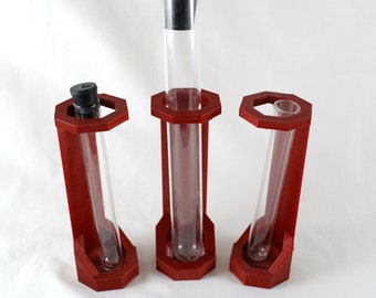 Test Tube Holders - Personalizable - Various Sizes - Hexagon, 3D Printed