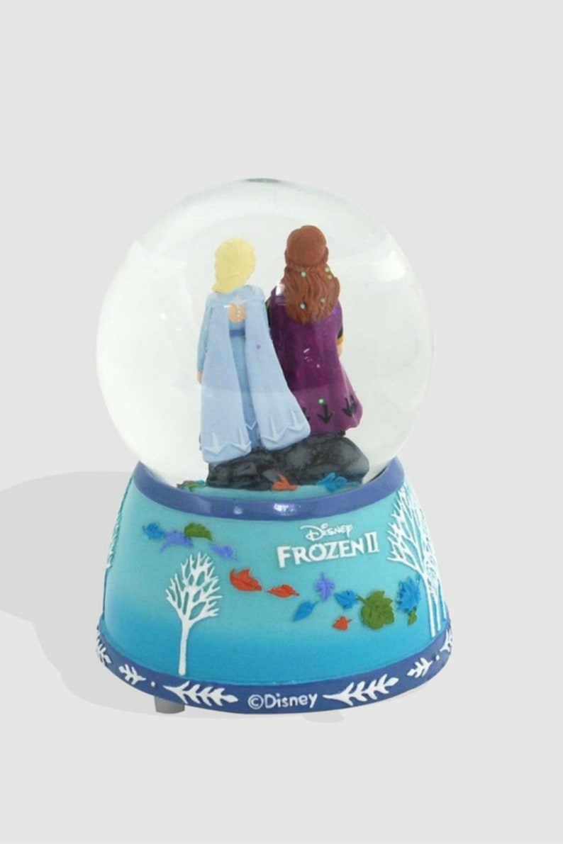 Frozen Elsa Musical Snow Globe Music Carousel Musical Etsy