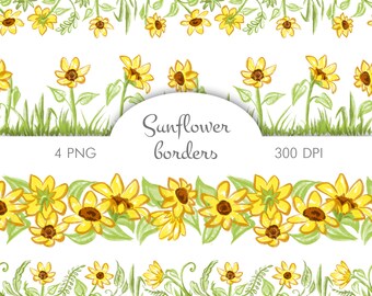 Free Free 335 Border Clipart Sunflower Png SVG PNG EPS DXF File