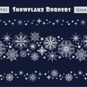 Christmas clip art: SNOW FLAKES hand painted snow flakes, 35 clip art 300  dpi PNG files (5183)