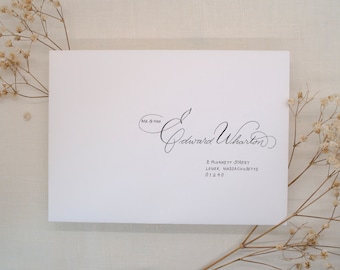 Custom Calligraphy Envelopes | perfect for wedding, holiday, and party invitations