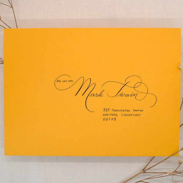 Custom Calligraphy Envelopes | perfect for wedding, holiday, and party invitations