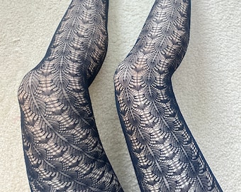 Tights  for women Lines mesh Sexy  Black Tights Peacock pattern, Tights for girls, Legging, Dress Tights, Knitted Tights, Gift For Her
