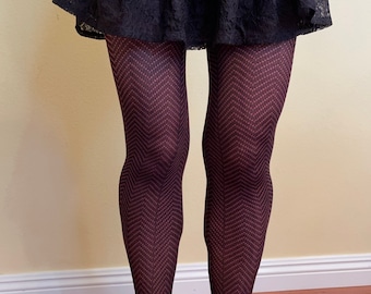 Nouveau*Collants taille zigzag pour femme, Cadeau pour elle, Vêtements pour femme, confortables