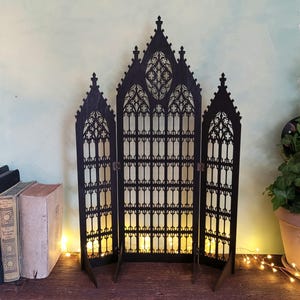 wooden gothic black jewelery holder