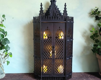 Curio Cabinet Display Case • Apothecary Cabinet for Apartment Decor • Halloween Ornament