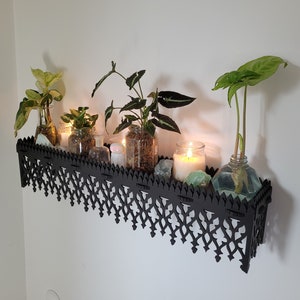 Gothic Wall Shelf • Handmade Goth Decor • Witchy Gift Idea