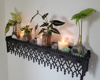 Gothic Wall Shelf • Handmade Goth Decor • Witchy Gift Idea
