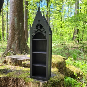 Gothic crystal shelf, Goth altar image 1