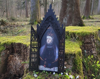 Gothic Photo Frame • Medieval Wall Decor • Halloween Gift