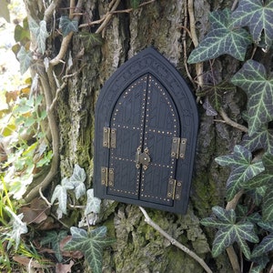 Miniature door to the elf world, 7" Door to fantasy world, Magic fairy door