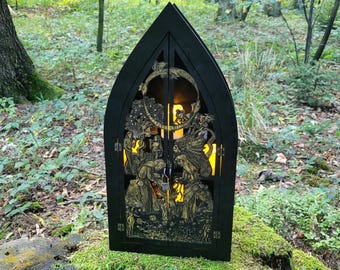 Dark Academia Trinket Shelf • Witchcraft Display Case • Whimsigoth Decor for Oddities