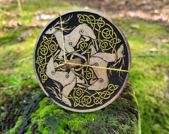 Drop Spindle and Whorl • Handmade Spinning Accessory