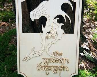 The Green Dragon signboard