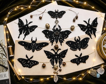 DIY Wall Hanging Luna Moth Decor - Spiritual Garland - Craft Project Kit