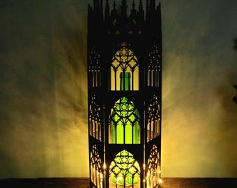 Cathedral Vibe Dark Tower Decor • Gothic Lamp