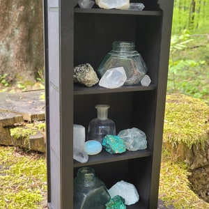 Gothic crystal shelf, Goth altar image 4