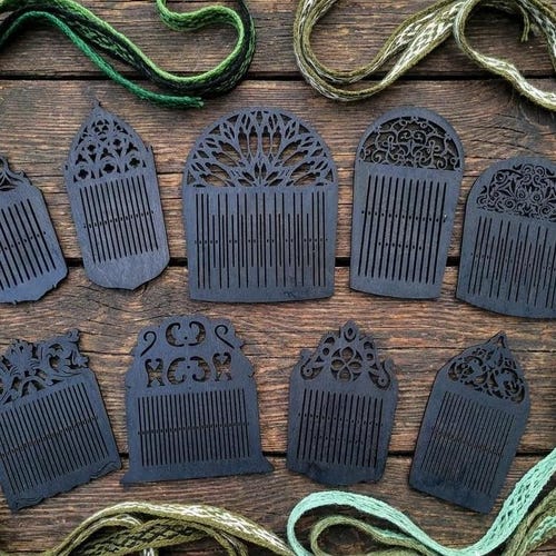 Rigid Heddle Tape Loom DIY Craft Kit – Medieval Tapestry Weaving