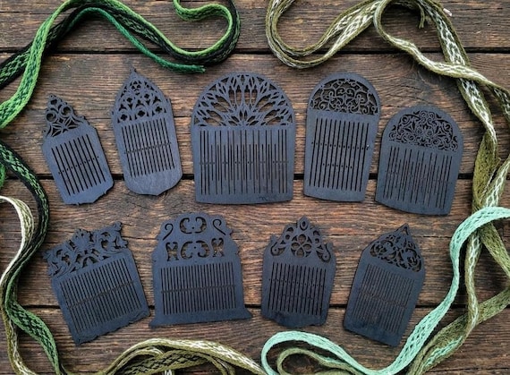 TSV808タイプ　ハンドメイド　hand wired　ラグ板 Band Weaving Loom • Rigid Heddle Vintage Style • Handcrafted