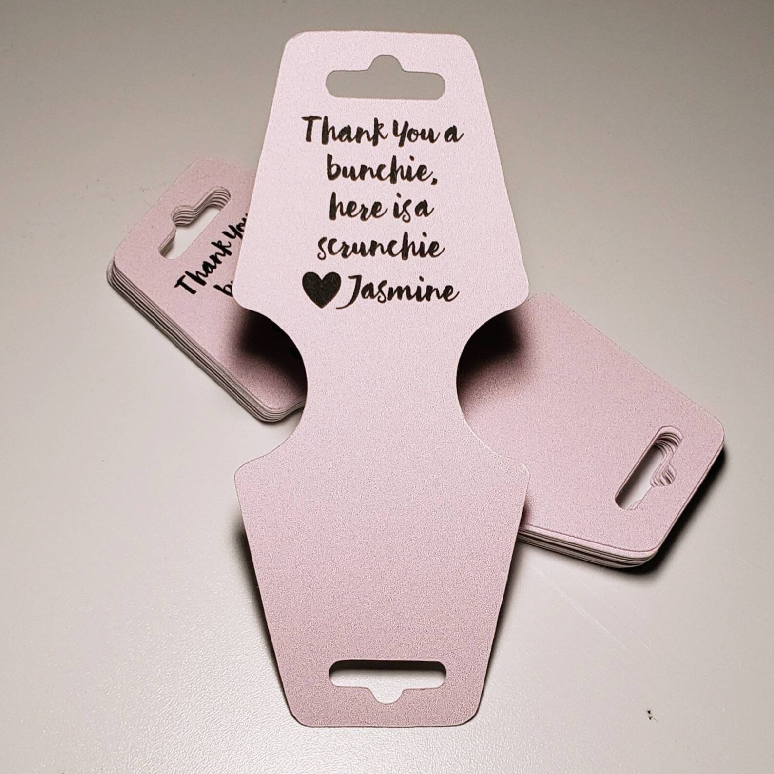 Custom scrunchie tags Etsy