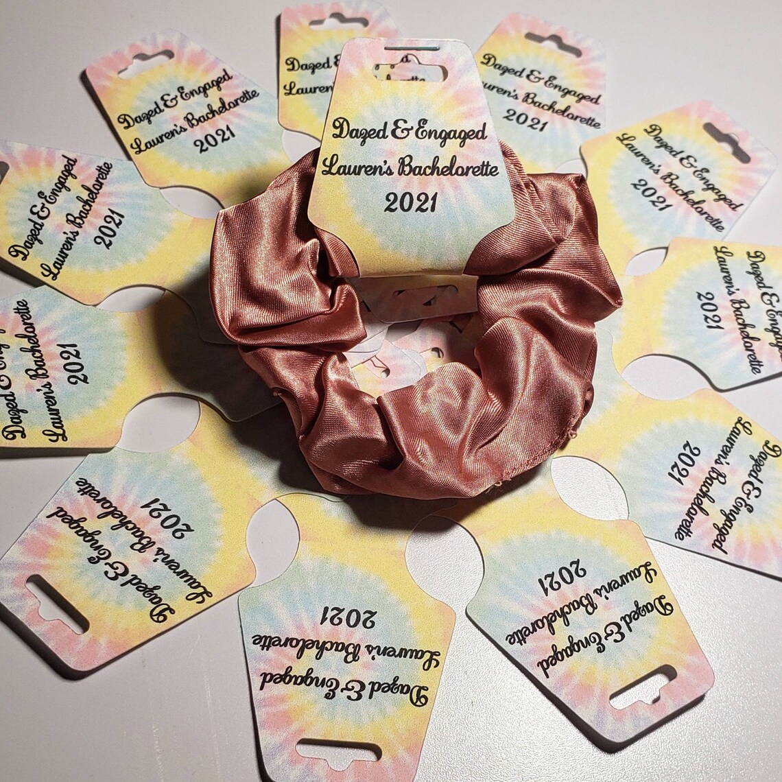 Custom scrunchie tags Etsy