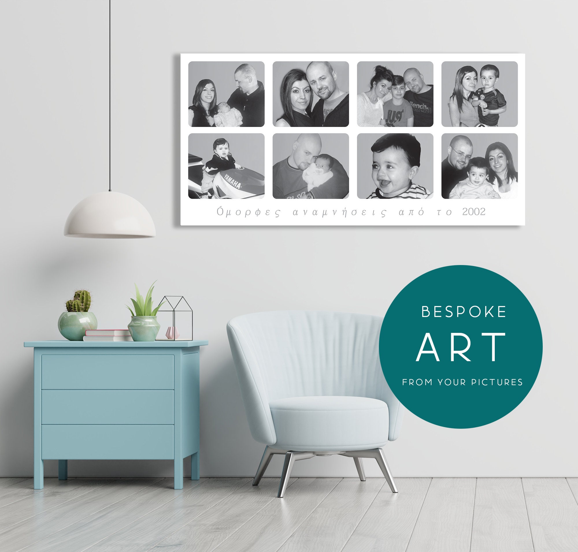 BESPOKE ART : Your Pictures Turned into Art | Etsy