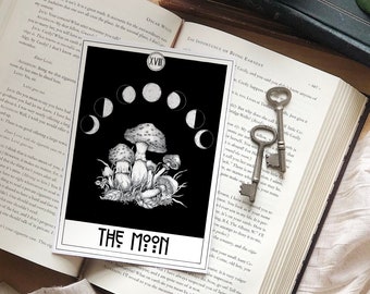 The Moon-tarot Card Art Print - Etsy